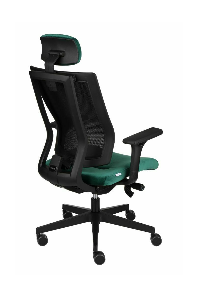 Fotel biurowy MAXPRO BS HD black/chrome