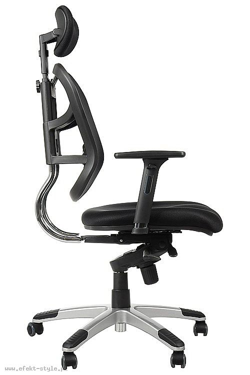 HN-5018 Fotel Biurowy czarny z wysuwem siedziska