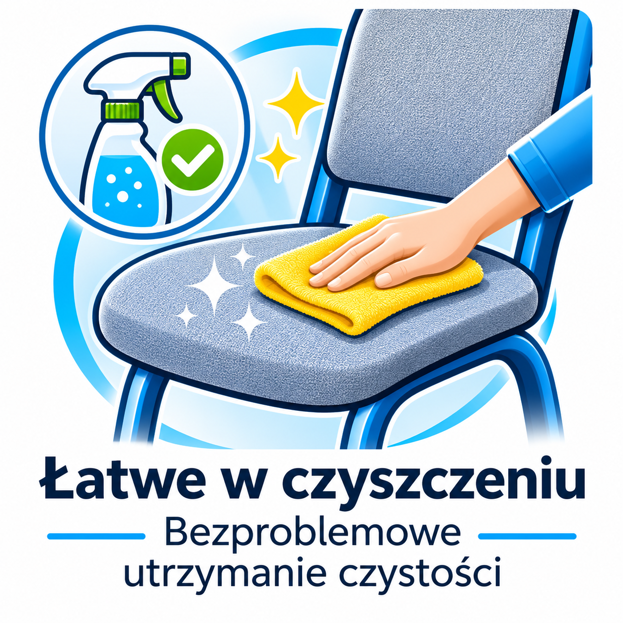 Krzesło szkolne MILO Szarobłękitny rozmiar 6