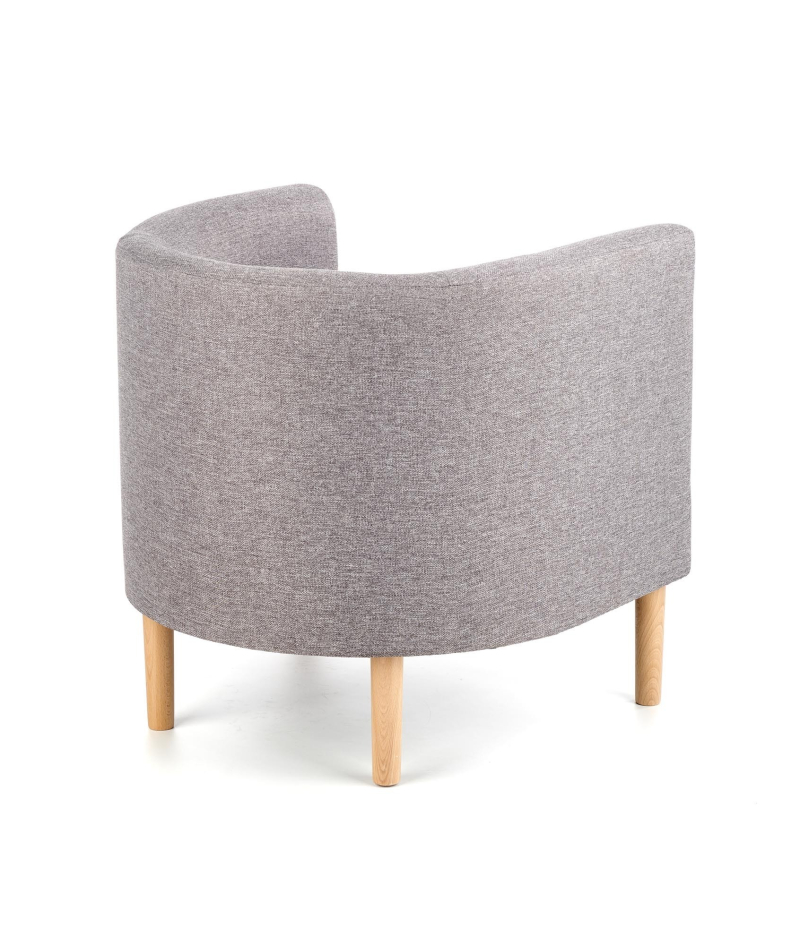 CLUBBY Fotel klubowy popiel