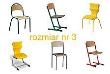 Krzesła szkolne rozmiar 3