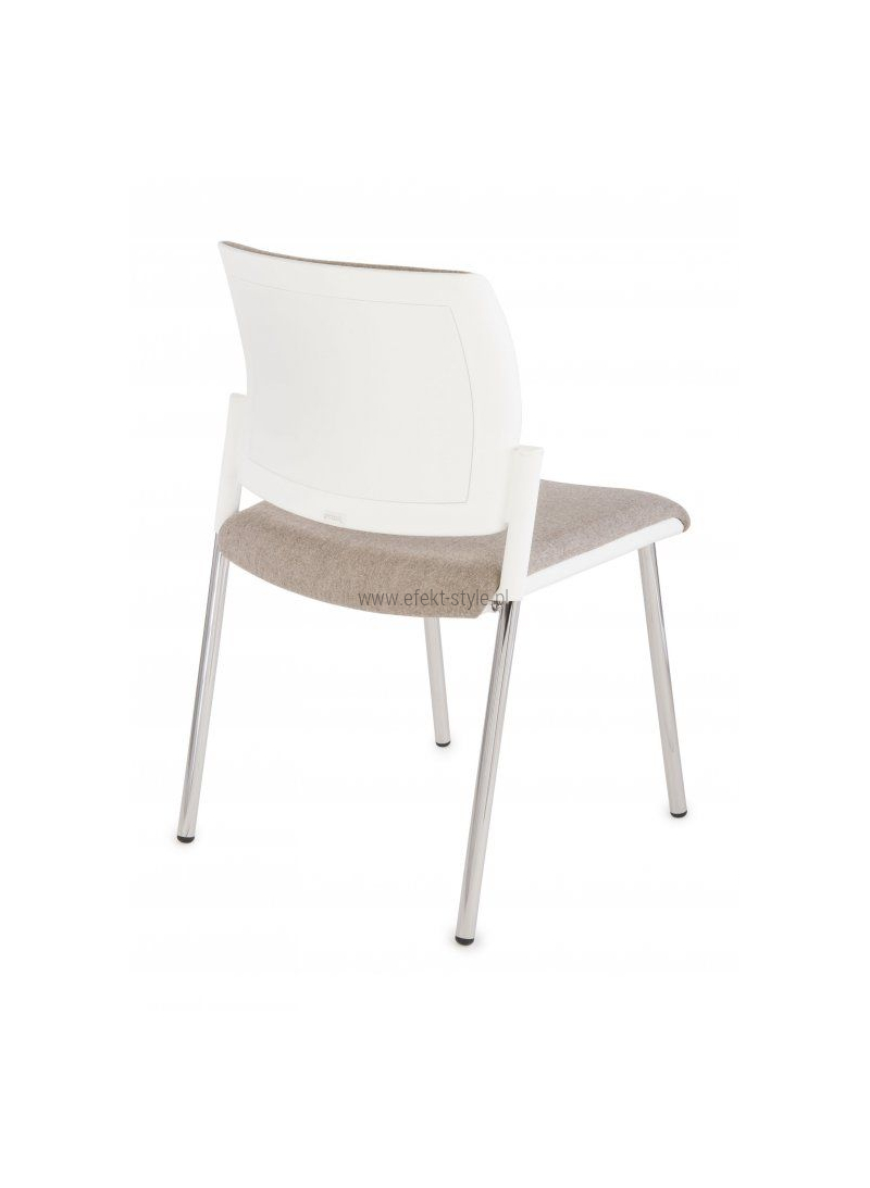 Krzesło konferencyjne Set White Chrome