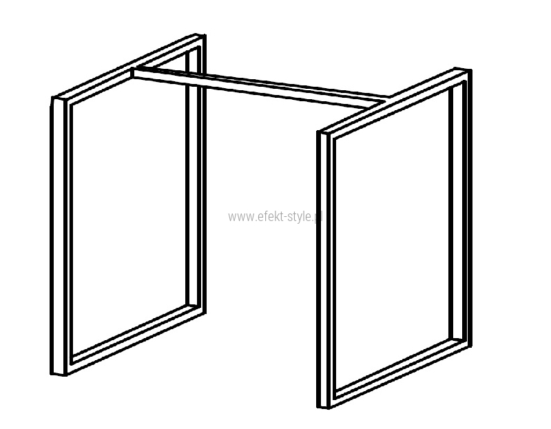 Stelaż wąski wysoki do modułów komód/donic   HXS03 - 45x43x67,5h
