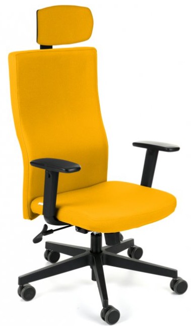 TEAM PLUS HD B BLACK Fotel biurowy