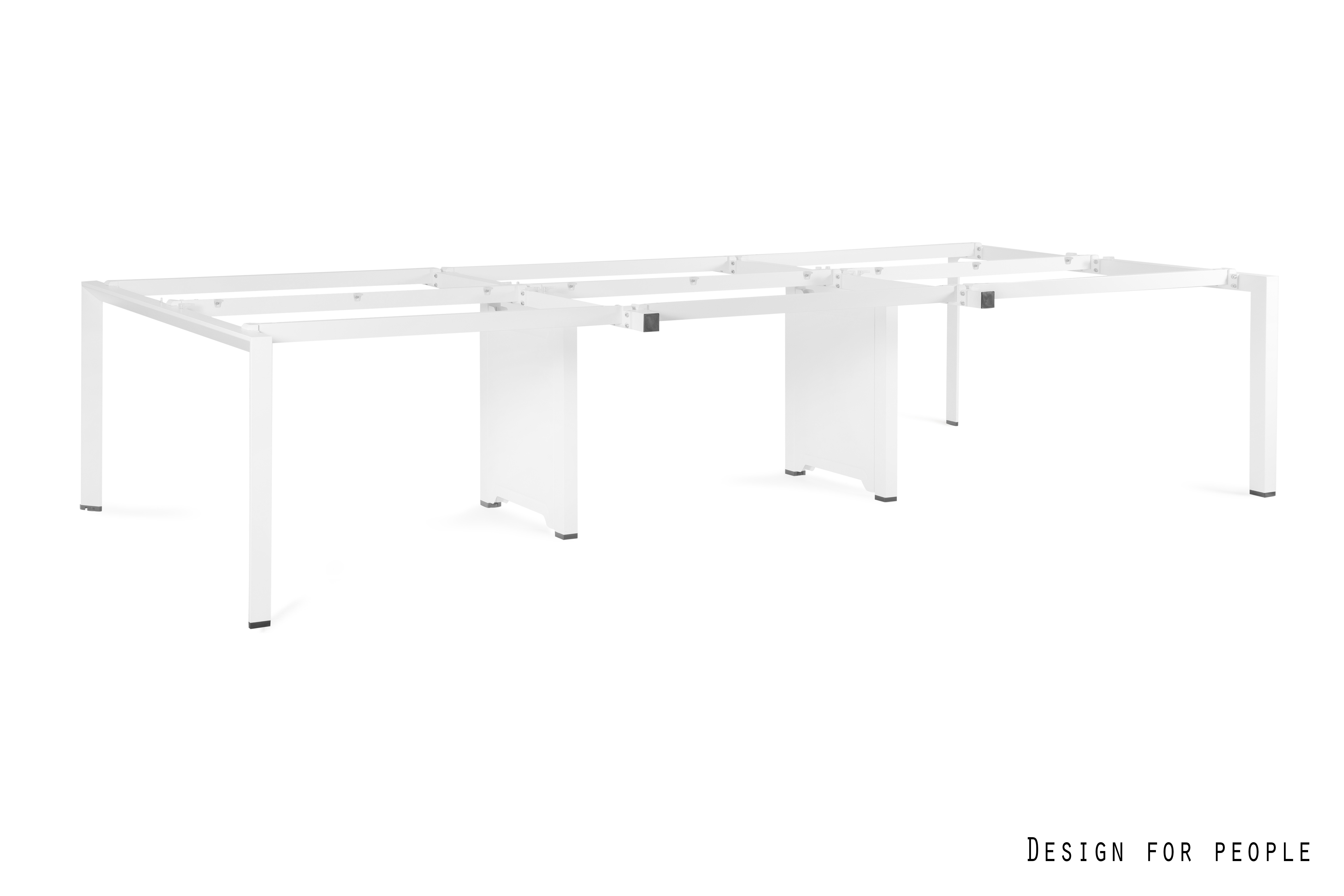 Stelaż do Stołu / Biurka PASON WORKSTATION 6 – biały 360x138 cm