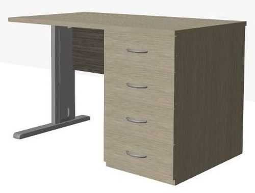 Biurko PRIMUS PB46M/70 z kontenerem 120x70x75h