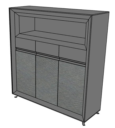 Komoda niska CHEVRON CN6/ 144x40x122h