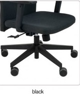 TEAM PLUS HD B BLACK Fotel biurowy