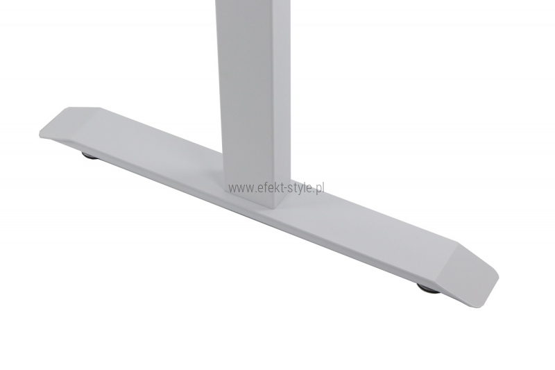 Stelaż UT04-3T/W z elektryczną regulacją wysokości w zakresie 61,5-126,5 cm, 2 silniki/3 segmentowa kolumna, kolor biały