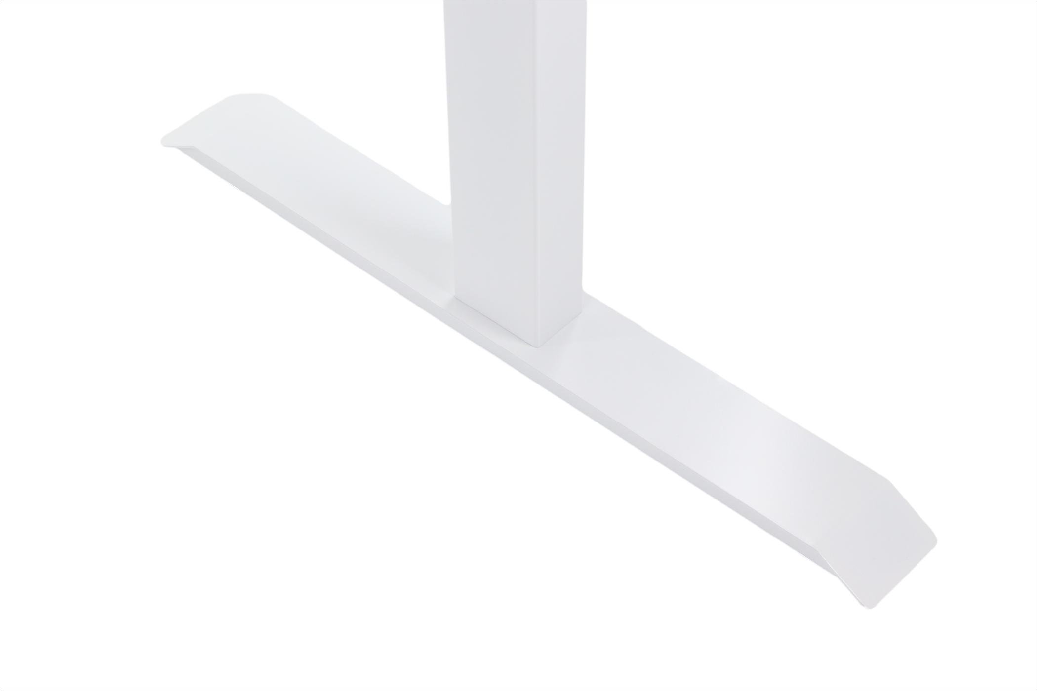 Stelaż UT04E-2T/W z elektryczną regulacją wysokości w zakresie 71-118 cm; 2-silnikowy, kolor biały