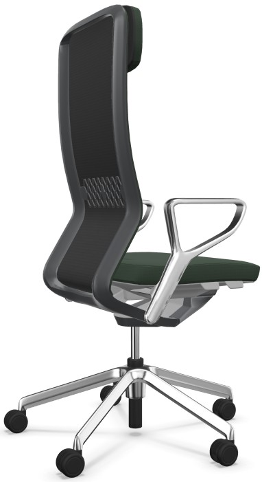 Fotel ergonomiczny sędziowski i gabinetowy wysoki YouTEAM z zagłówkiem
