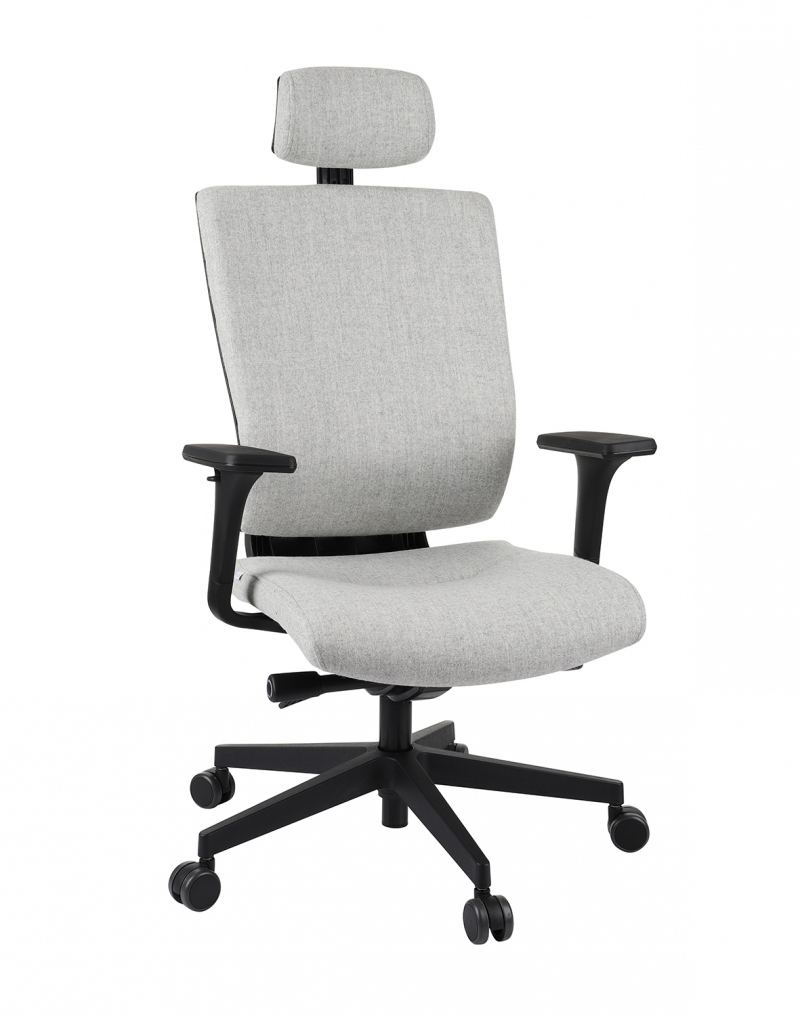 Fotel biurowy MAXPRO BT HD black/chrome