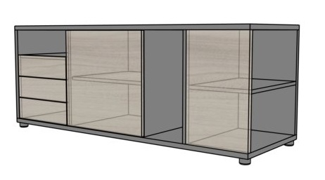 Kontener podporowy EVP12 160x55x62,7h