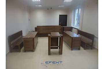 meble sądowe realizacja grudzień 2015 w Sądzie Rejonowym w Suwałkach - sale rozpraw