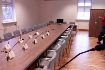 Sala konferencyjna w Urzędzie Gminy Lubin