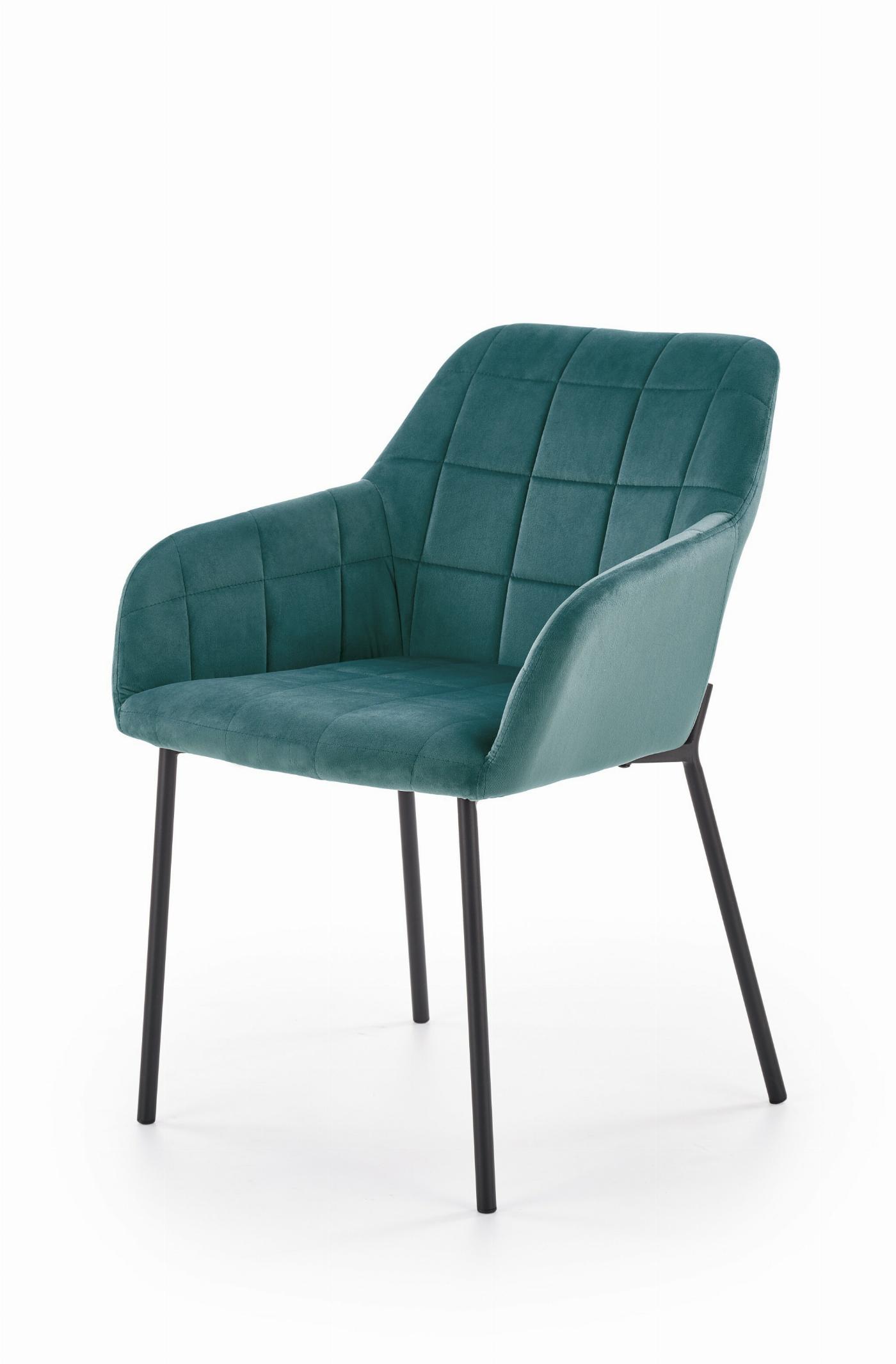 K305 krzesło czarny / ciemny zielony