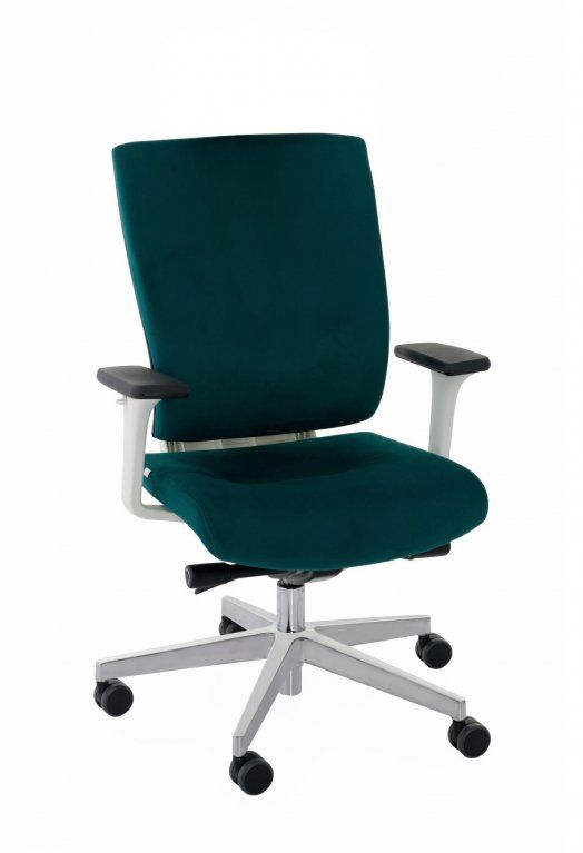 Fotel biurowy MAXPRO WT white/chrome