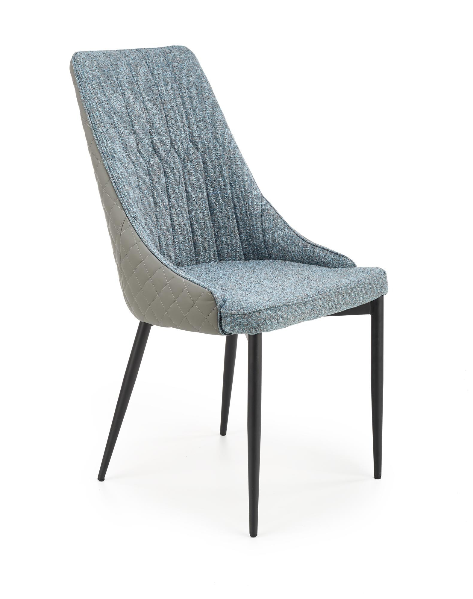 K448 krzesło, kolor: jasny popielaty - niebieski