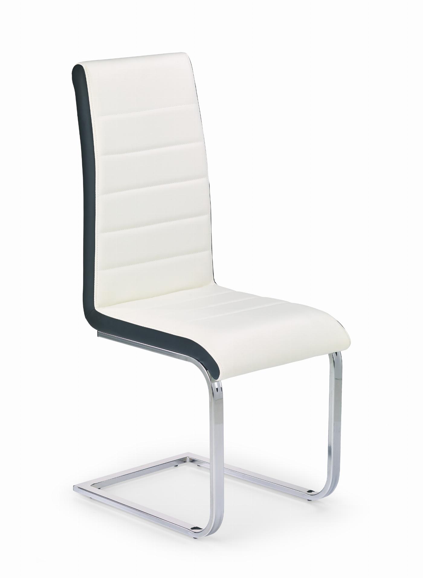 K132 krzesło biało-czarny (2p=4szt)