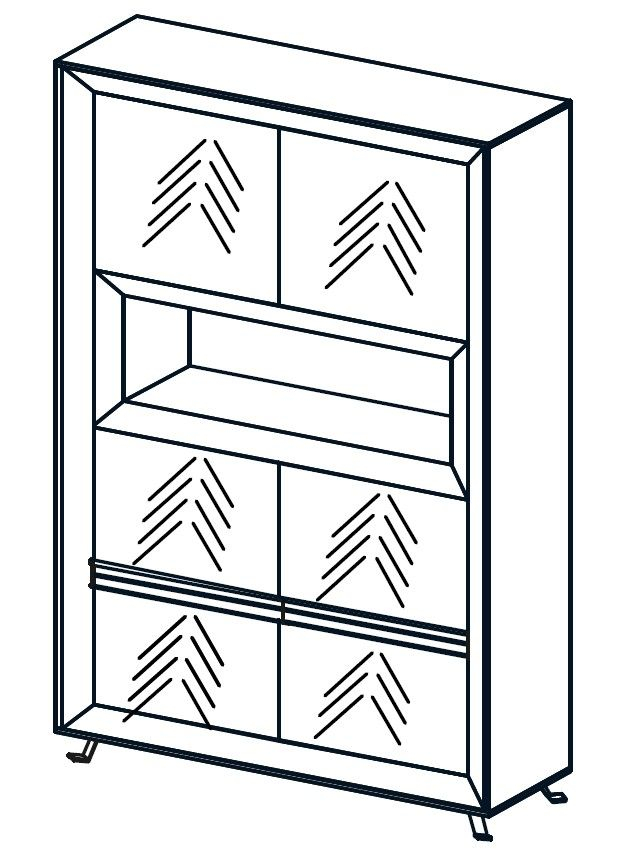 Szafa CHEVRON CN11/ 90x40x200h