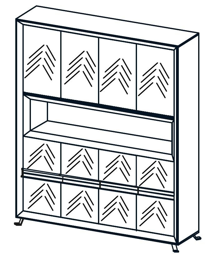 Szafa CHEVRON CN12/ 170x40x200h