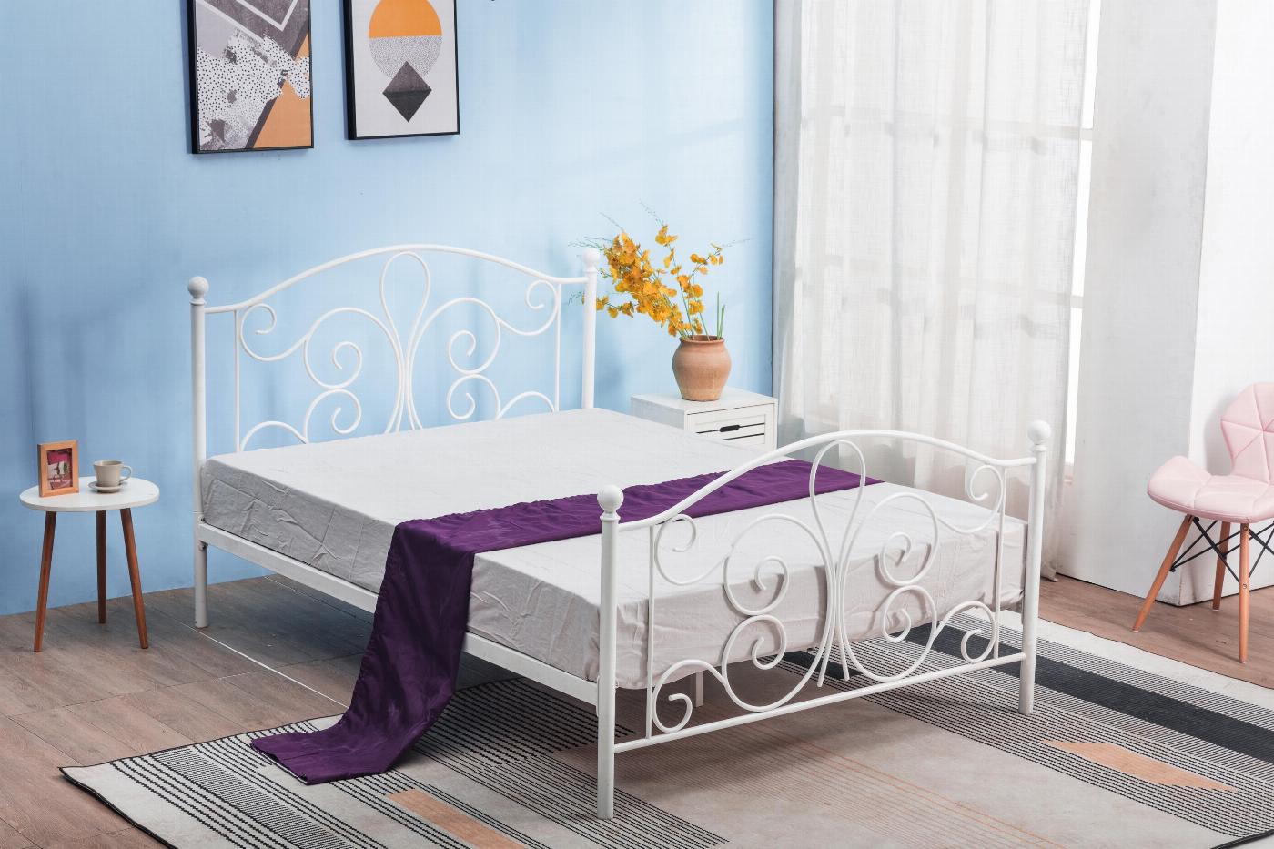 PANAMA 120 cm łóżko metalowe biały (2p=1szt)