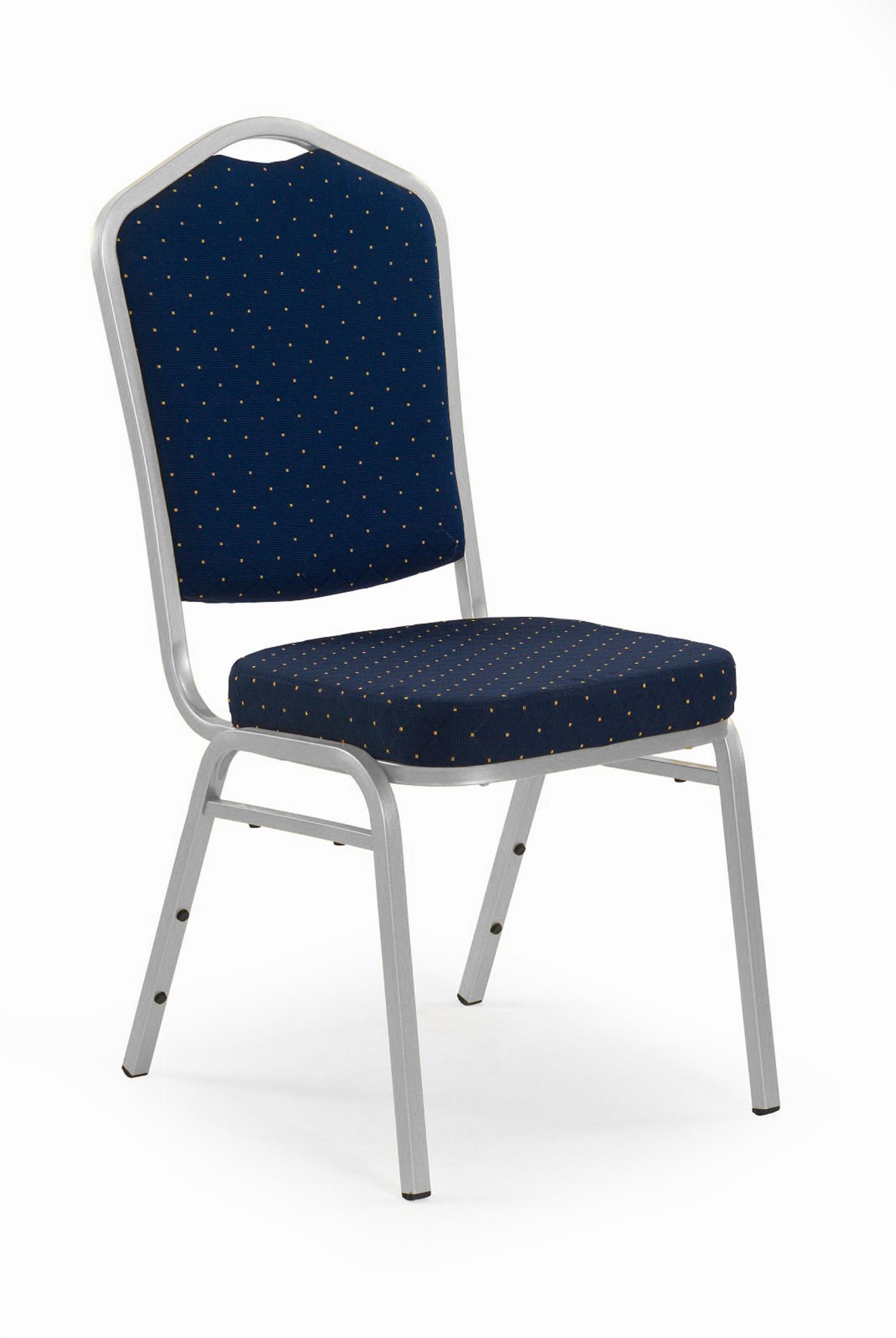 K66S krzesło niebieski, stelaż srebrny (1p=1szt)