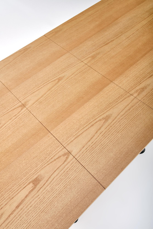 DERRICK stół rozkładany dąb naturalny / czarny DERRICK stół rozkładany dąb naturalny / czarny