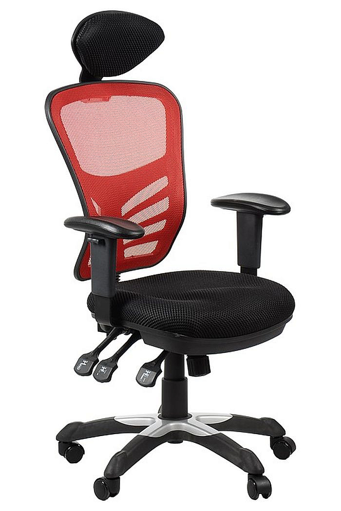 Fotel Biurowy Obrotowy EF-HG0001H czerwony