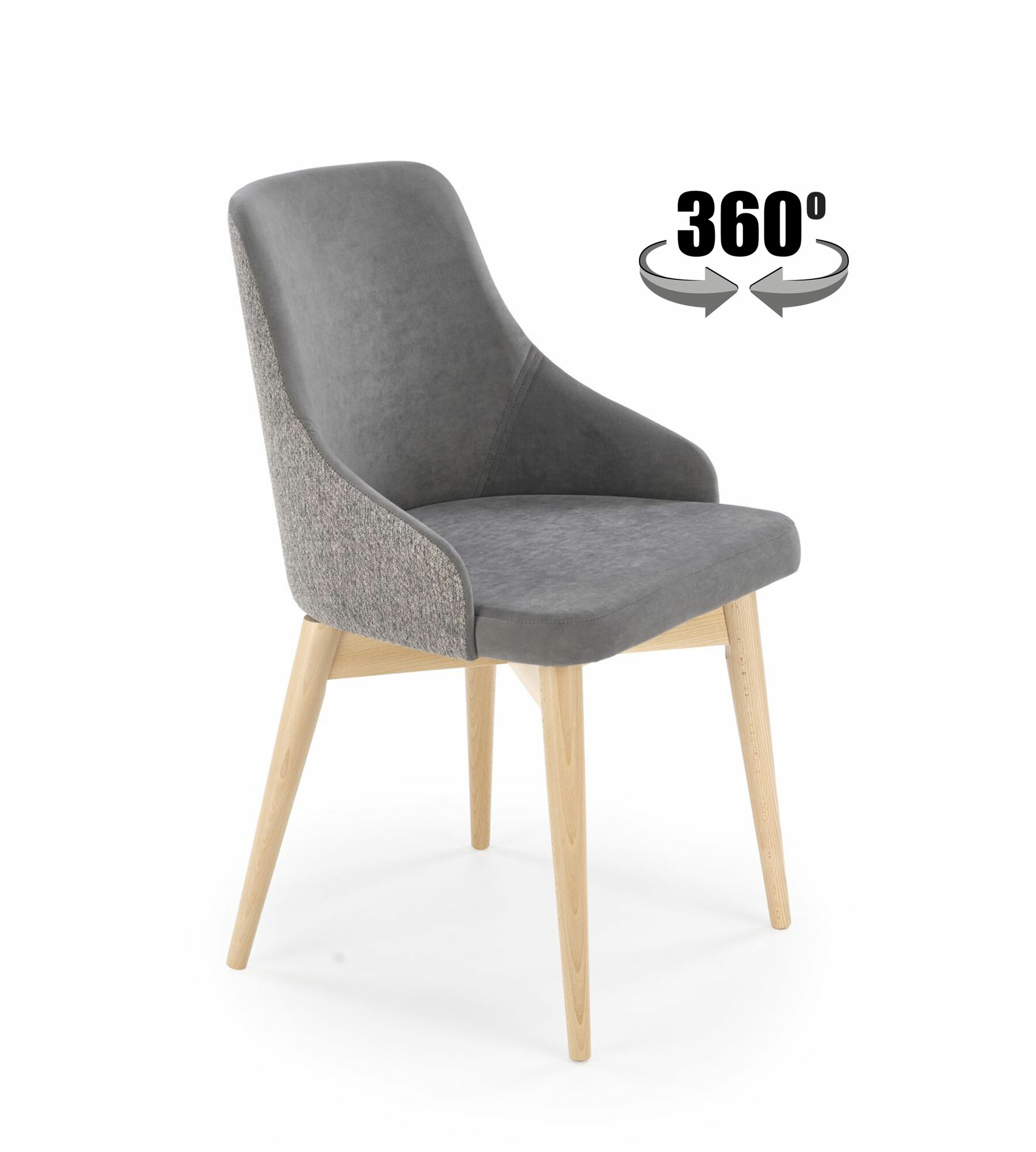 MALAGA krzesło popiel z funkcją obrotu 360 st