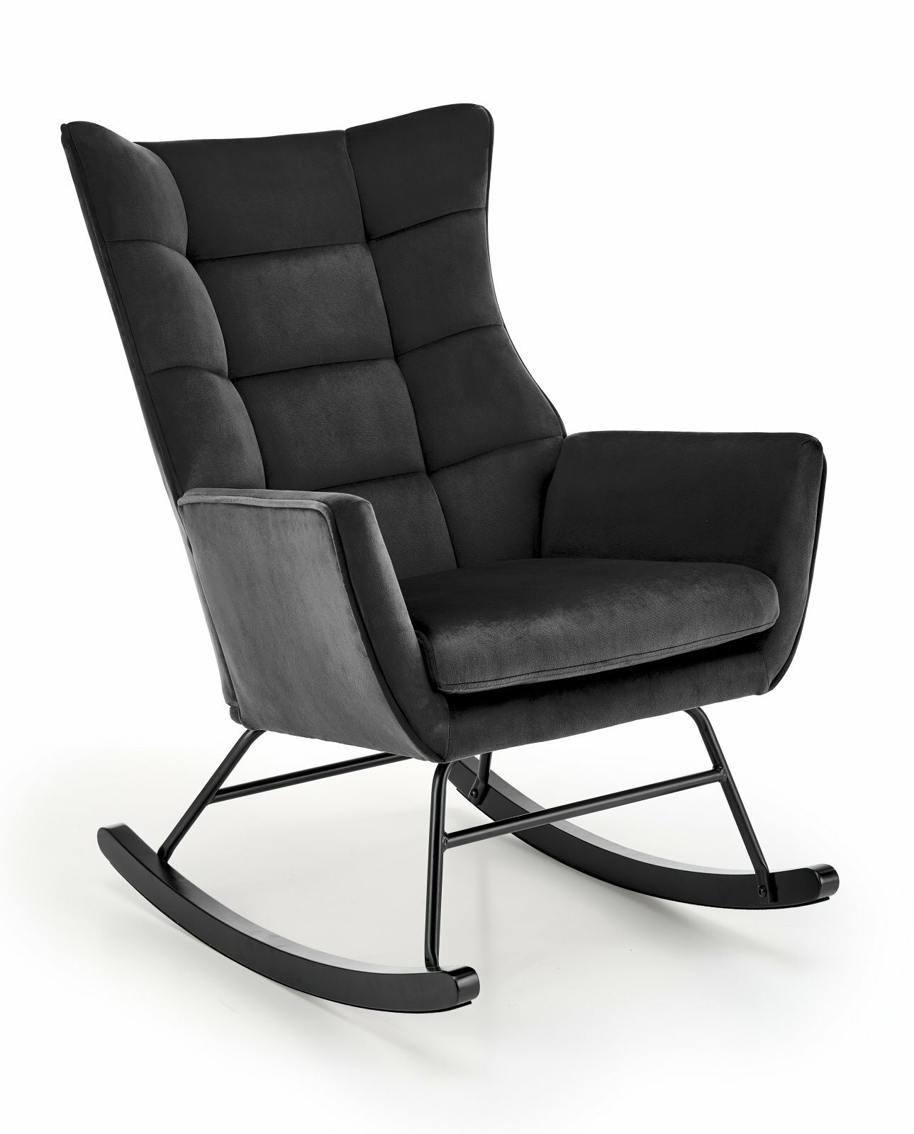 BAZALTO fotel bujany czarny