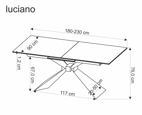 LUCIANO stół rozkładany
