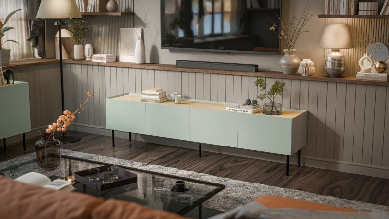 FELLINI szafka RTV 200 oliwka/oliwka ( 1 szt.=2 p. )