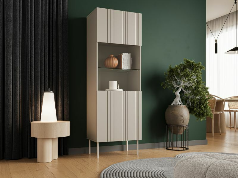 ISLA witryna 60 beż mat ( 1 szt.=2 p. )