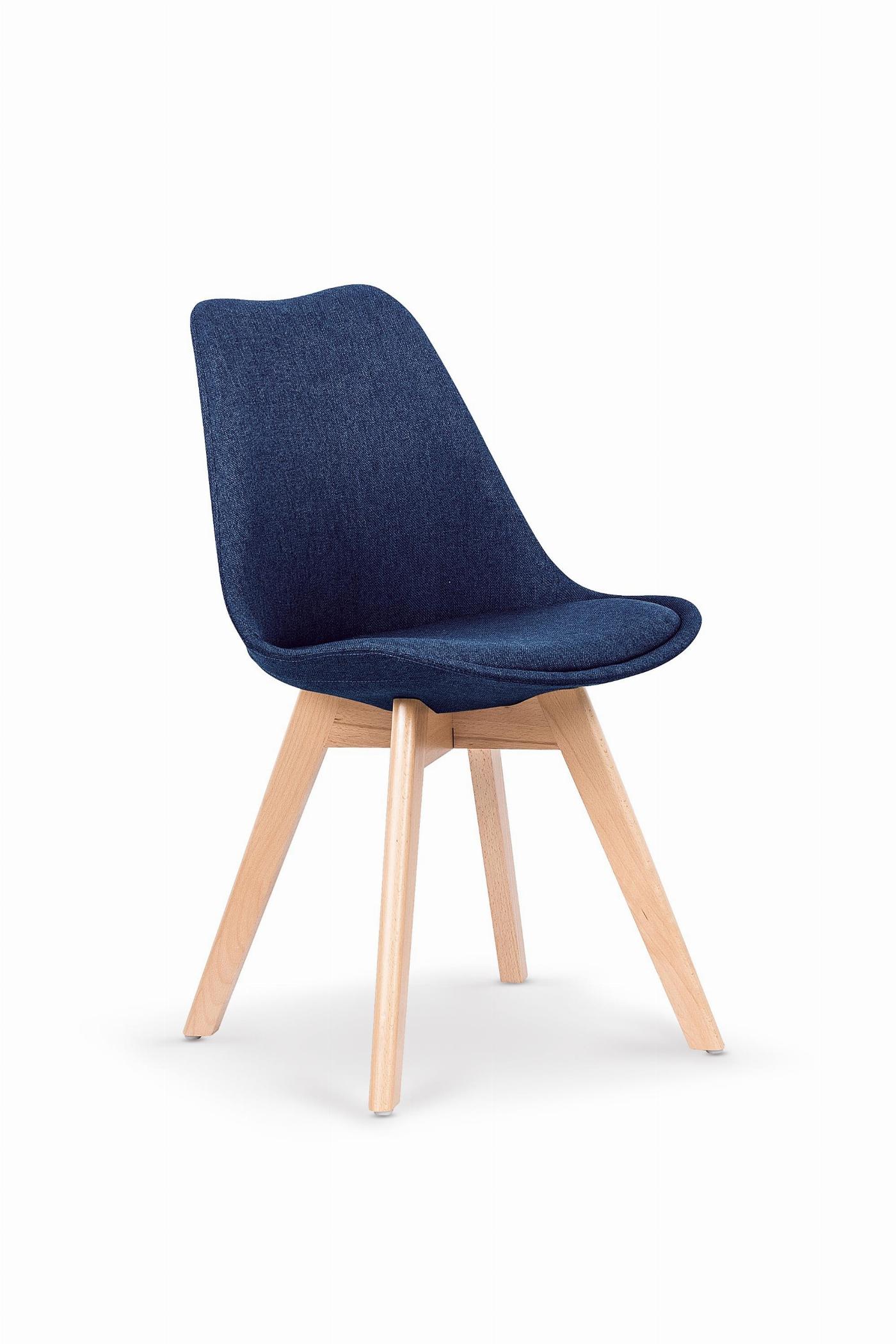 K303 krzesło ciemny niebieski / buk