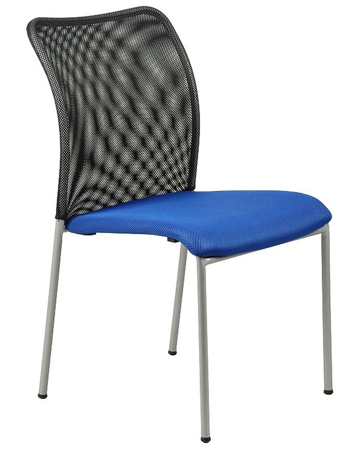 Krzesło konferencyjne EF-HN7502 alu/niebieski