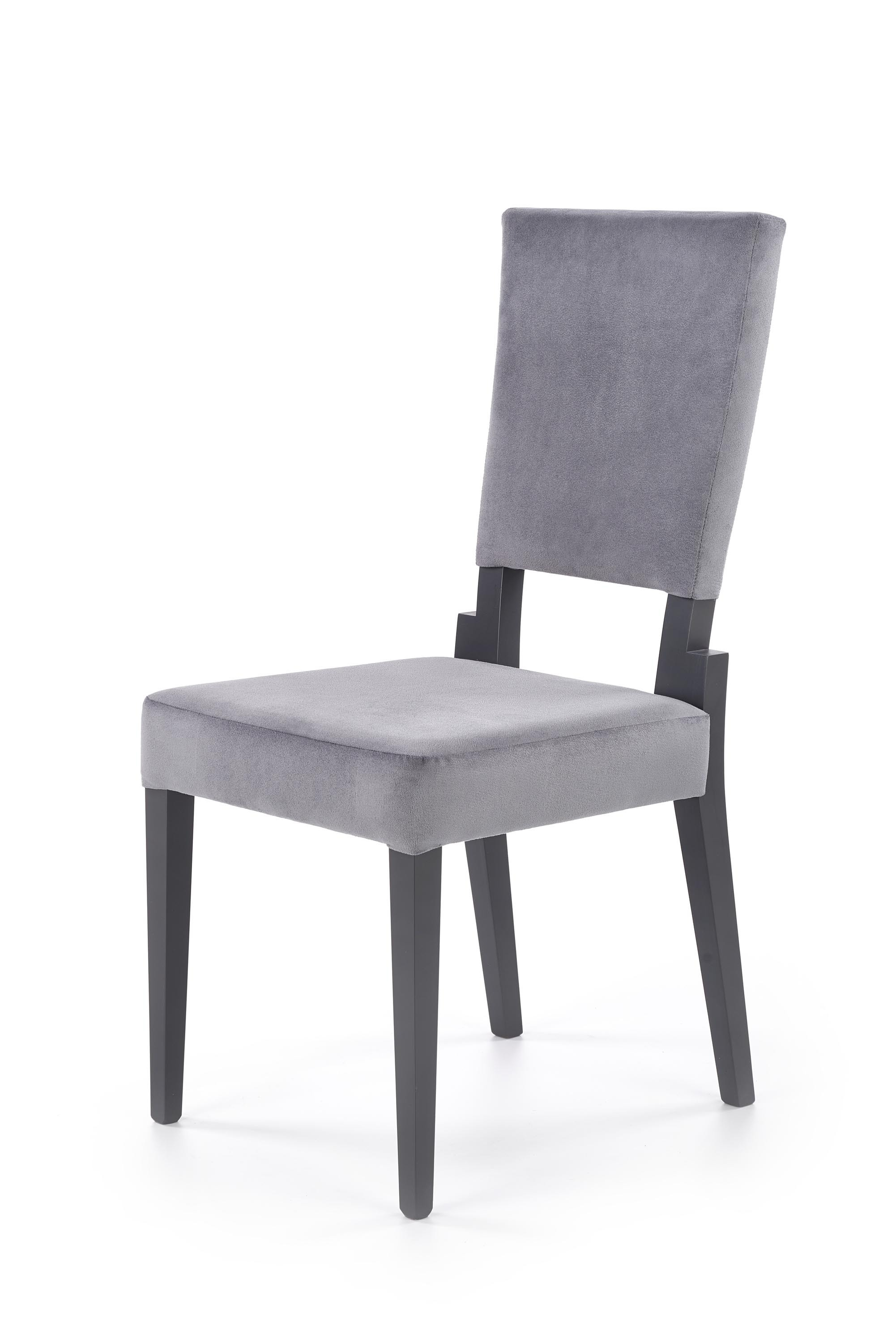 SORBUS krzesło, tapicerka - popielaty, nogi - grafitowe