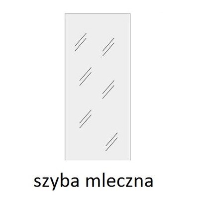 Szafka biurowa aktowa PS29 40X39X75H ze szkłem - szyba mleczna