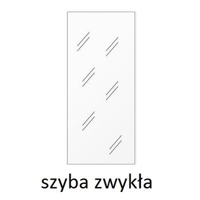 Szafka biurowa aktowa PS29 40X39X75H ze szkłem - szyba zwykła