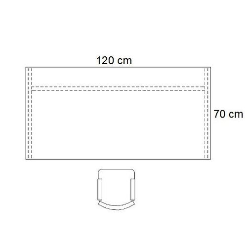 Biurko PB46M stelaż metalowy - szerokość 120 cm