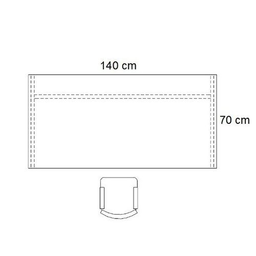 Biurko PB43 stelaż płyta - szerokość 140 cm