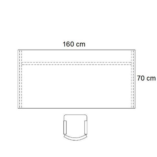 Biurko PB43 stelaż płyta - szerokość 160 cm