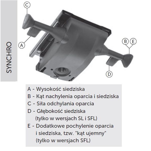 Fotel biurowy lightUP 230 - Synchro SL LightUP