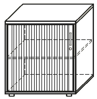 Szafka przybiurkowa KZ1 80x50x76h - KZ1L lewa