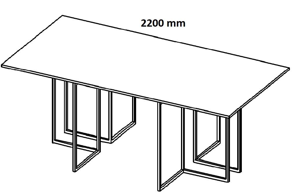 Stół konferencyjny HX 2202/2402 - szerokość 2200 mm