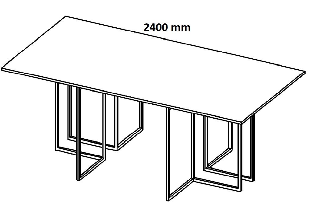 Stół konferencyjny HX 2202/2402 - szerokość 2400 mm