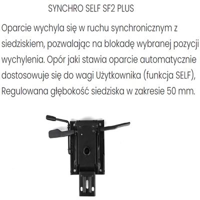  Fotel biurowy COCO WS HD WHITE - Synchroniczny Self SF2 Plus