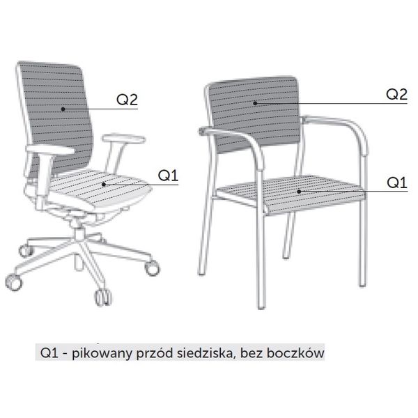 Fotel biurowy lightUP 230 - Pikowanie