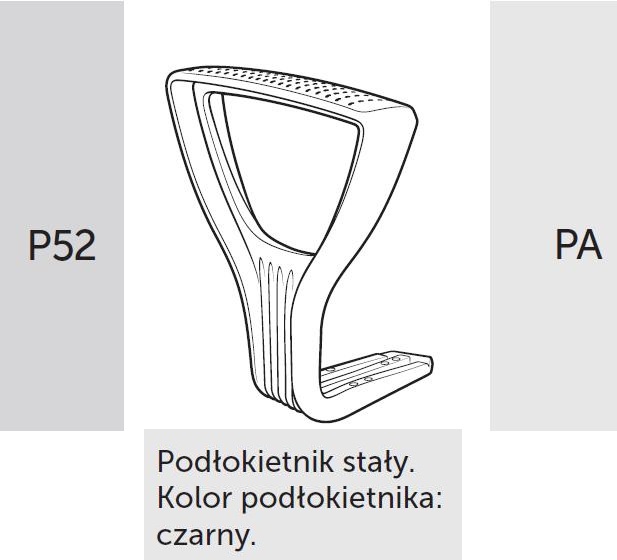 Fotel biurowy RAYA 23 - P52 PA