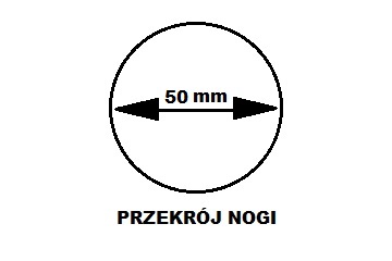 noga okrągła - fi 5 DOSTĘPNE do 10 dni